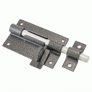 Засов Киров Секрет ЗД-12 антик серебро с проушиной (25)