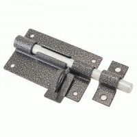 Засов Киров Секрет ЗД-12 антик серебро с проушиной (25)