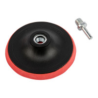 Насадка для дрели и УШМ с липучкой, 125 мм, с адаптером c М14 на d8 Сибртех