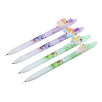 Авторучка гелевая &quot;пиши-стирай&quot; синяя, корпус с принтом, фигурка на клипе &quot;Сладости&quot;, 4 дизайна