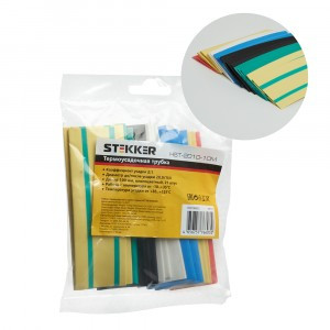 Stekker термоусадочная трубка ТУТ набор 20/10мм 10см мультикол (уп 21шт,цена/уп) HST-2010-10M 39717