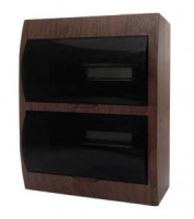 EKF PROxima бокс (корпус) пластик ЩРН-П-24 модулей навесной ДУБ (темное дерево) IP41