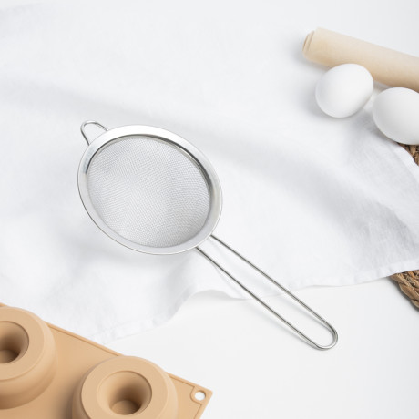 VETTA Сито с ободом и ручкой 12см, нерж.сталь