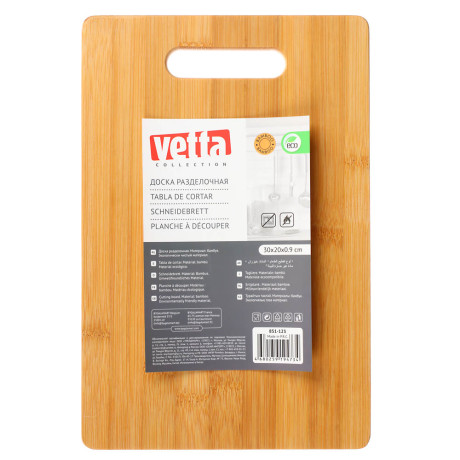 VETTA Гринвуд Доска разделочная бамбук, 30х20х0,9см