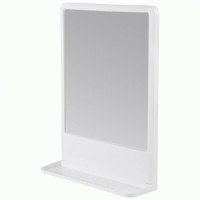 Полка для ванной 39,10*29,70*9,20см ВК Tokyo, пластик, снежно-белый 107669 BEROSSI