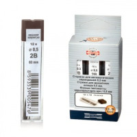 Грифель запасной KOH-I-NOOR, 2B, 0,5мм, 12 штук, 415202B005PKRU 180998