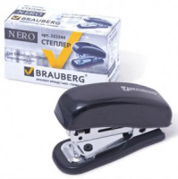 Степлер BRAUBERG &quot;Nero&quot; №10 мини, черный, 222544