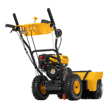 Гибридная снегоуборочная машина с функц. подметания SWB-600, 212 сс, руч. старт, 2 насадки Denzel