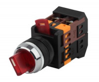 ЭРА АNСLR-22-3 Переключатель на 3 фикс.полож.красный неон/240В I-O 1з+1р