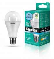 Camelion ЛОН A65 E27 20W(1850lm 270°) 4500K 4K матов. 134x65 LED20-A65/845/E27