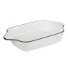 MILLIMI Соло Форма для запекания и сервировки прямоугольная, 800мл, 26,5х14х5см, фарфор