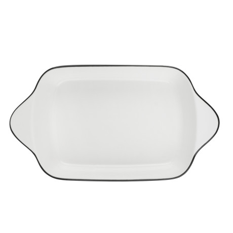 MILLIMI Соло Форма для запекания и сервировки прямоугольная, 800мл, 26,5х14х5см, фарфор