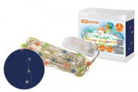 Гирлянда-нить "Роса20" 20LED 2м разноцв. 2хCR2032 (24!) TDM SQ0361-0059