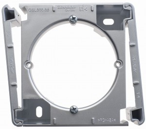 Systeme Electric GLOSSA кор.-переходник ОУ 1 мест. алюм. GSL000300 (2!)