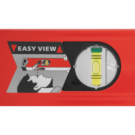 Уровень алюминиевый магнитный, 1200 мм, фрезерованный, 3 глазка (1 зеркальный) усиленный Matrix