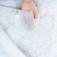 Штора для ванной комнаты PEVA 200х180см Делавея, геометрич рисунок, прзрачн 75690 Master House