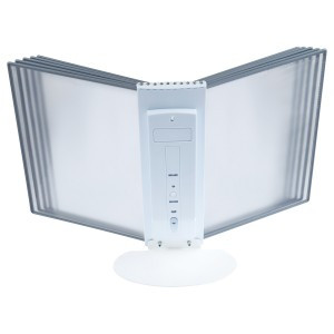 Демосистема настольная OfficeSpace с 10 панелями А4, серая Арт.359494