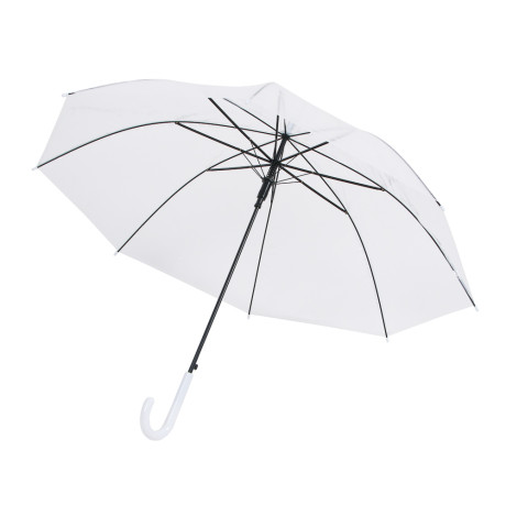 Зонт-трость, прозрачный, металл, пластик, ПВХ, d94см, 8 спиц