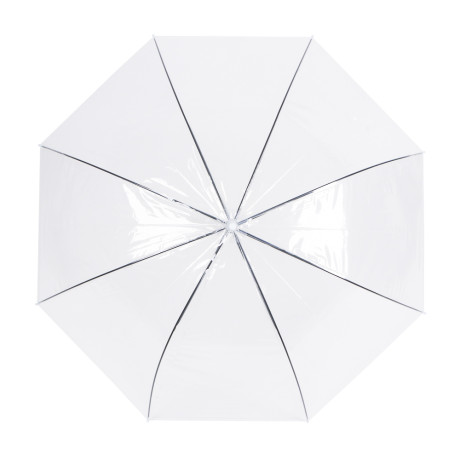 Зонт-трость, прозрачный, металл, пластик, ПВХ, d94см, 8 спиц