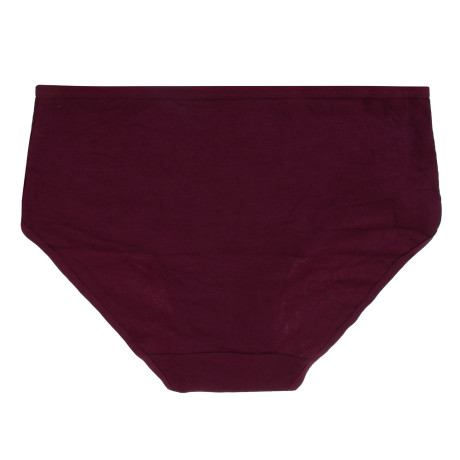 GALANTE Трусы женские макси с декором, р.48, 95%хлопок, 5%спандекс, бордовый, НБ25-15