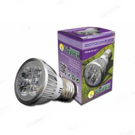 Фитолампа Фотосинтез-15(Е27)5W (200)  300LM (0007)