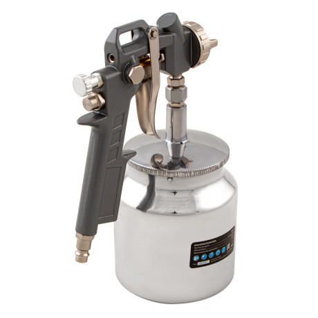 Набор пневмоинструмента, 5 предметов, быстросъемное соединение, краскораспылитель с нижним бачком Matrix