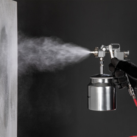 Набор пневмоинструмента, 5 предметов, быстросъемное соединение, краскораспылитель с нижним бачком Matrix