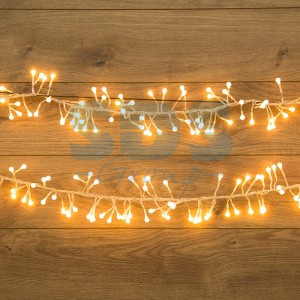 Гирлянда-нить Мишура 3 м  прозрачный ПВХ, 288LED теплый бел. 303-606 Neon Night