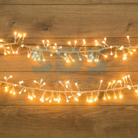 Гирлянда-нить Мишура 3 м  прозрачный ПВХ, 288LED теплый бел. 303-606 Neon Night