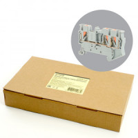 Stekker зажим самозажимной 3-х проводный проходной ЗНИ 2,5мм2 LD573-1-25 (JXB PT 2.5 TW) серый 49243