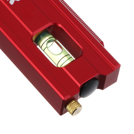 Угольник разметочный 30см тм ЕРМАК, с отверстиями для разметки(интервал 5мм) и пузырьковым уровнем