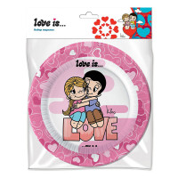 Love is...Набор бумажных тарелок, 6 шт d=180 мм