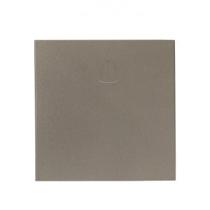 EKF Валенсия лиц. панель кнопки звонка 10А кашемир Al/Cu (корпус PC) ESV10-L-026-40