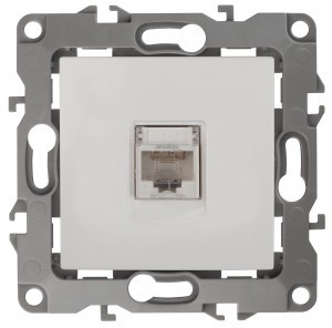 ЭРА 12 мех. роз. комп. СУ 1 мест. RJ45 Бел. автоклеммы 12-3107-01 1025