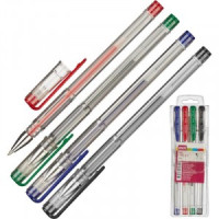 Набор гелевых ручек 4цв., 0,5мм, без манж. 901711