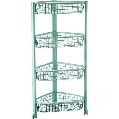 Полка угловая ЕВРО (4 секции)Фисташковый М2757 (6)