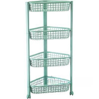 Полка угловая ЕВРО (4 секции)Фисташковый М2757 (6)