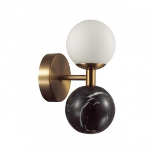 ODEON LIGHT 4361/6WL MIDCENT ODL25 Бра под лат./стекло/черн мрамор IP20 LED 1x6W 3000K 220V LOLLA