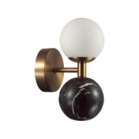 ODEON LIGHT 4361/6WL MIDCENT ODL25 Бра под лат./стекло/черн мрамор IP20 LED 1x6W 3000K 220V LOLLA