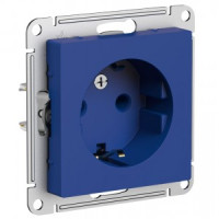 Systeme Electric AtlasDesign мех. роз. СУ 1 мест. аквамарин (пл.осн., земля) ATN001143 (5!)