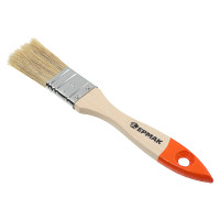 ЕРМАК Кисть малярная плоская &quot;Бейсик&quot; нат. щетина 1&quot; (25мм)