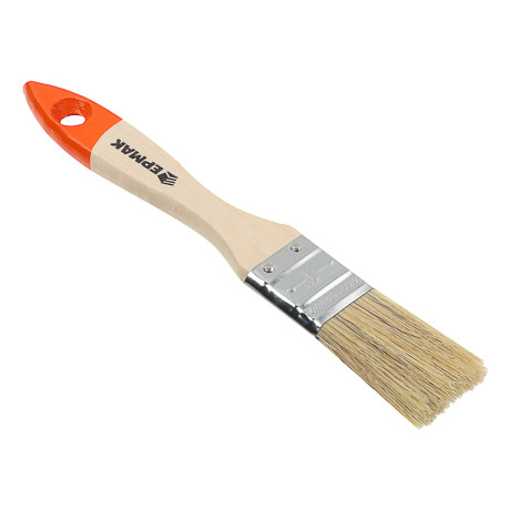 ЕРМАК Кисть малярная плоская "Бейсик" нат. щетина 1" (25мм)