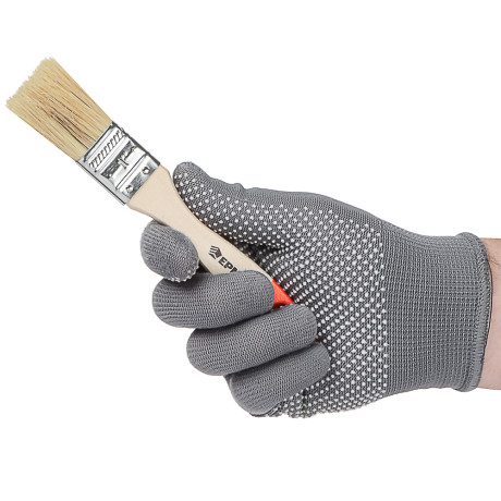 ЕРМАК Кисть малярная плоская "Бейсик" нат. щетина 1" (25мм)