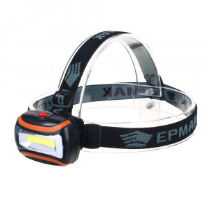 ЕРМАК Фонарь налобный, COB LED, 65 Лм, 3xAAA, 0,65 Вт, 6,5х4,7х3см, пластик