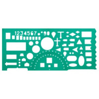 Линейка офицерская СТАММ, пластиковая, гибкая, зеленая Арт.1538