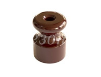 МЕЗОНИНЪ РЕТРО Изолятор фарфор (керамика) D18,5х24мм корич(уп.40шт, цена за шт) GE70025-04