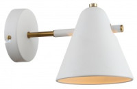 Rivoli бра 3141-401 Chelsea 1хЕ14 40W 220х140х140   белый/латунь, белый 55465