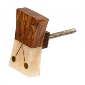 Ручка для мебели Домино коричн/беж (в кор 6 шт, цена за шт) BLUMEN HAUS