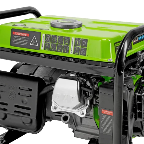 Генератор бензиновый БС-1200, 1 кВт, 230 В, четырехтактный, 5.5 л, ручной стартер Сибртех