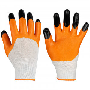 Перчатки садовые BТ002, размер L, полиэстер, двуслойный нитрил (кратность 12!) 183957 Park